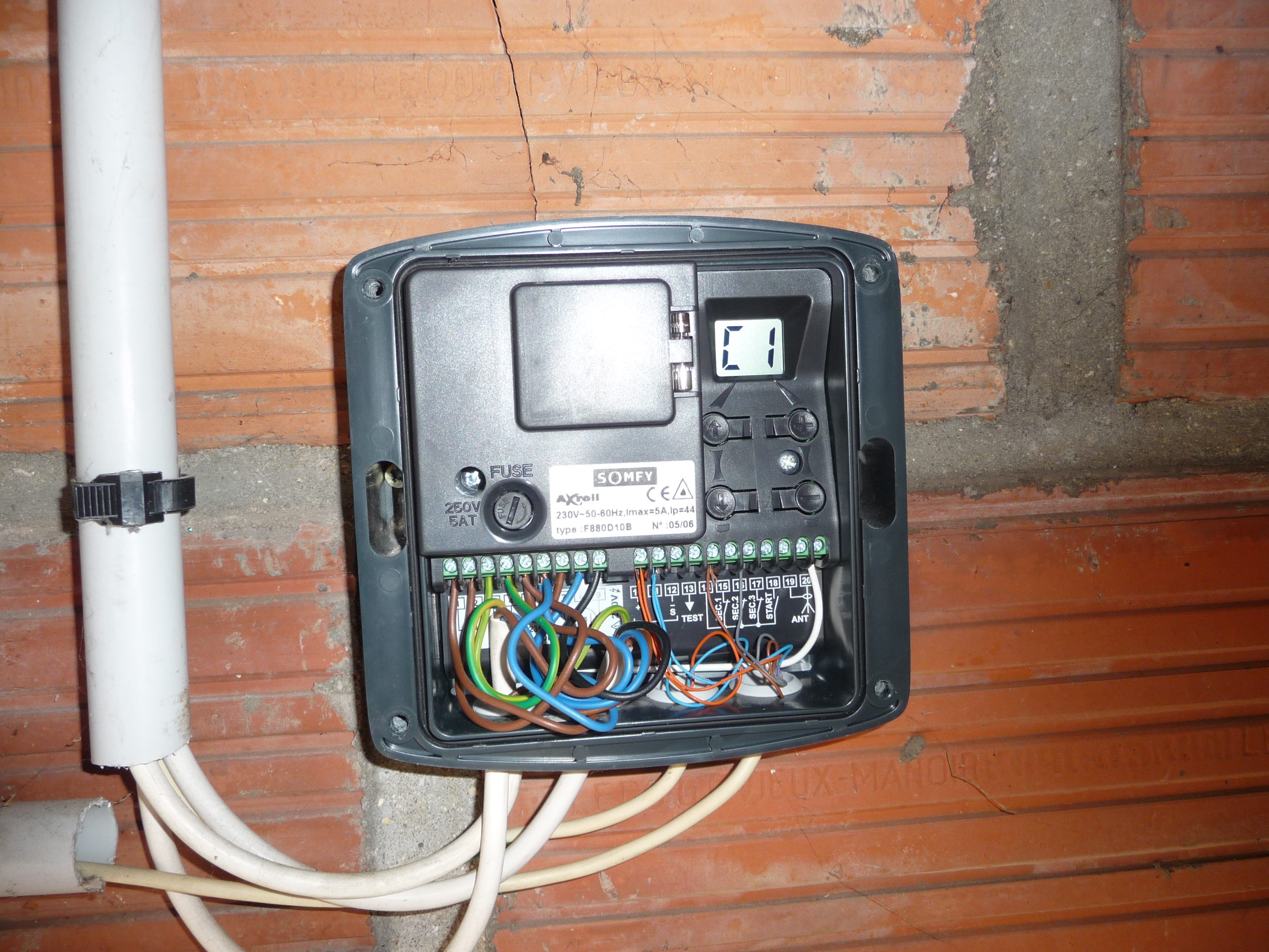 Probleme porte de garage somfy