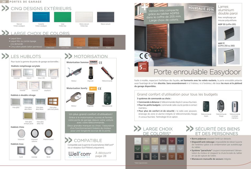 Porte de garage enroulable easydoor