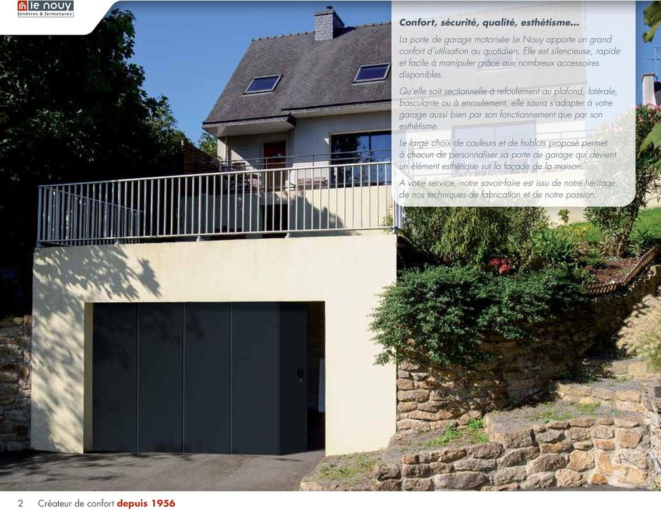 Porte de garage coulissante le nouy