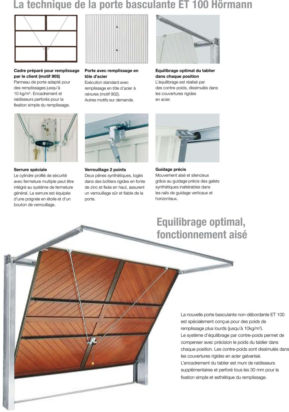 Motorisation pour porte de garage basculante debordante extel
