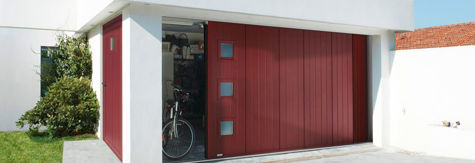 Porte de garage alu coulissante