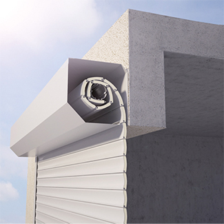 Porte de garage enroulable en applique exterieur avis