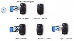 Programmer une telecommande porte de garage
