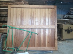 Fabrication d'une porte de garage coulissante