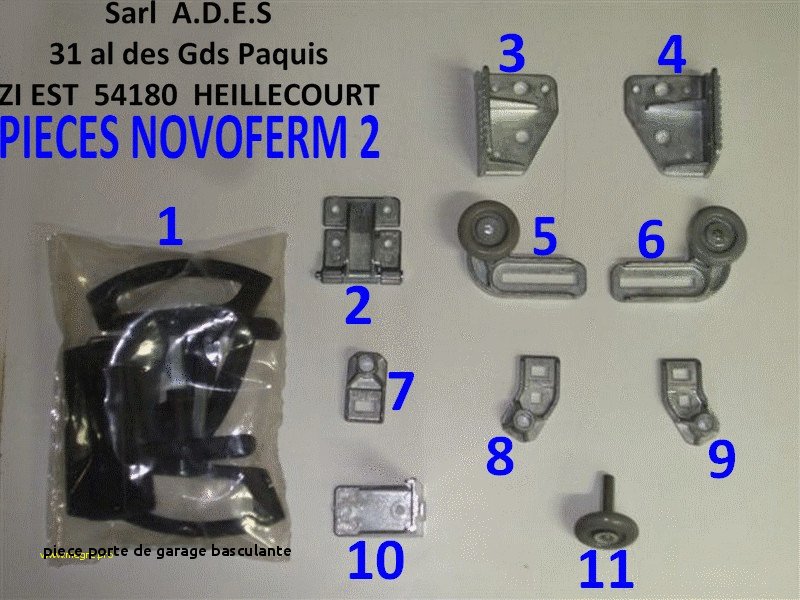 Piece de porte de garage basculante