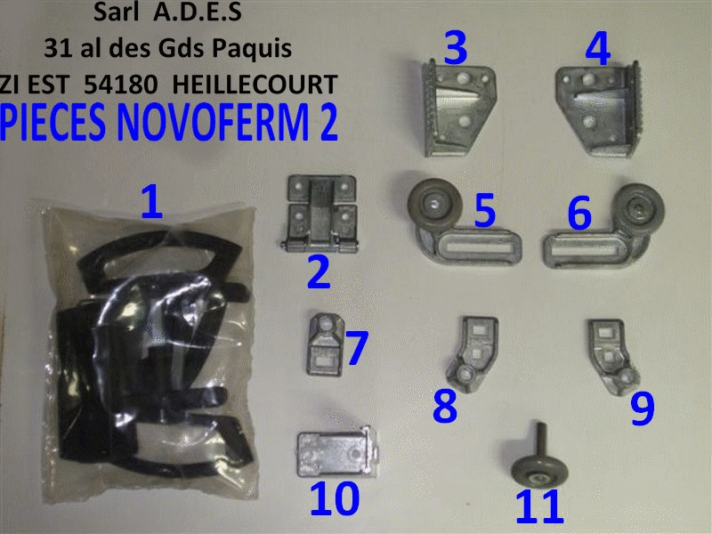 Accessoire de porte de garage sectionnelle