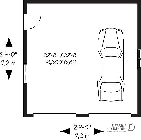 Porte de garage dessin