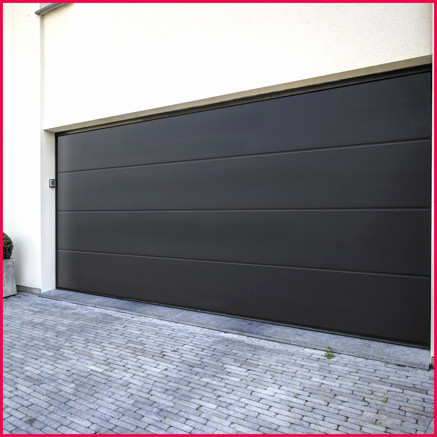 Porte de garage sectionnelle avec portillon intégré castorama