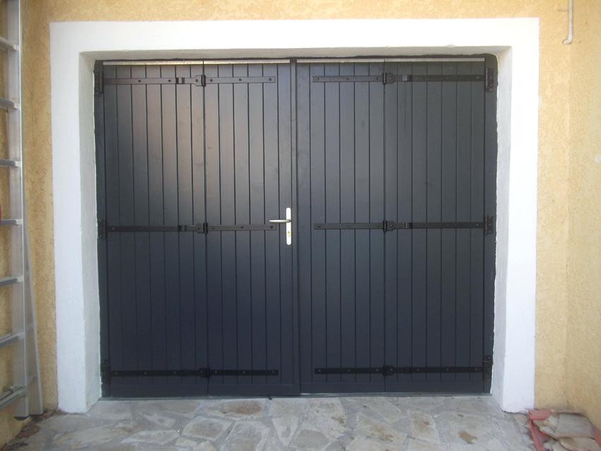 Porte de garage 4 vantaux a la francaise