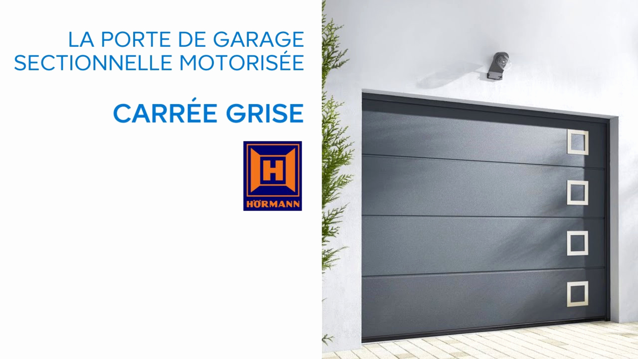 Porte de garage sectionnelle avec ressort arriere
