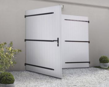 Porte de garage 4 vantaux pvc 200 x 240