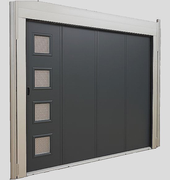 Porte de garage coulissante en pvc