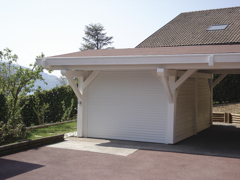 Porte de garage enroulable en verre