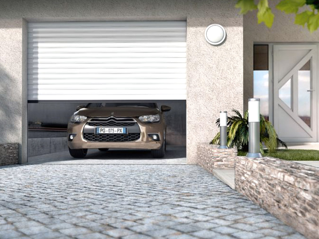 Porte de garage sur mesure enroulable