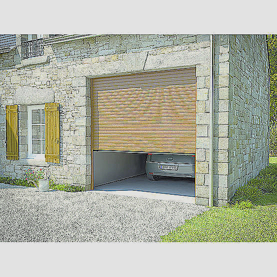 Porte de garage enroulable pose en tableau