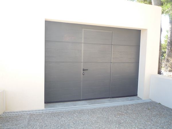 Porte de garage hormann sectionnelle avec portillon