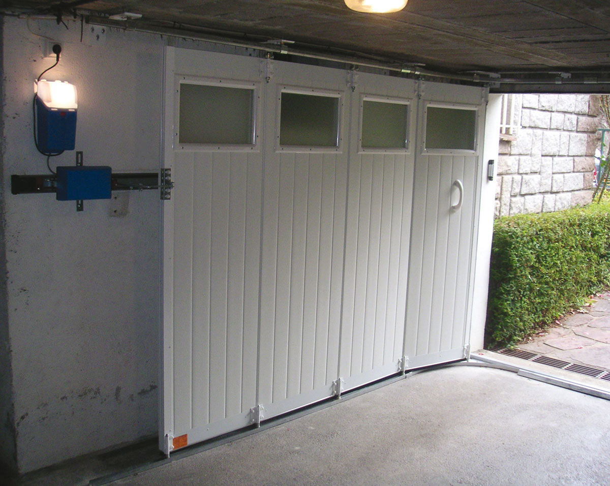 Motorisation porte de garage ouverture laterale
