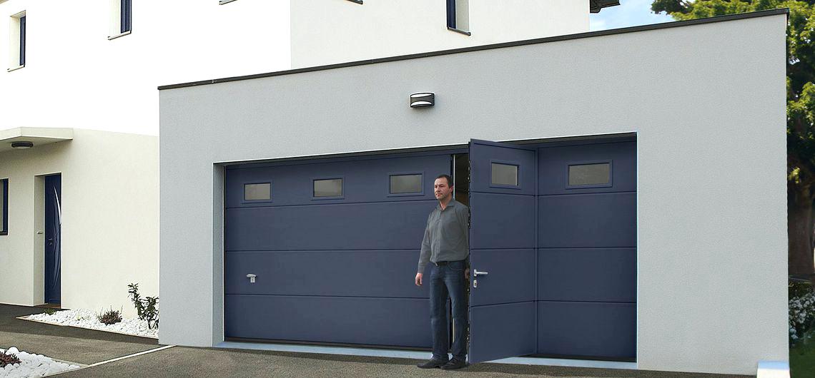 Porte de garage sectionnelle a cassette hormann
