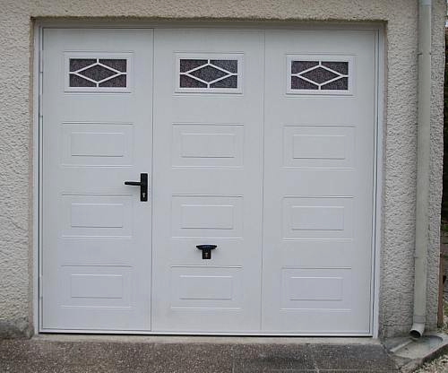 Porte de garage basculante avec portillon d'occasion