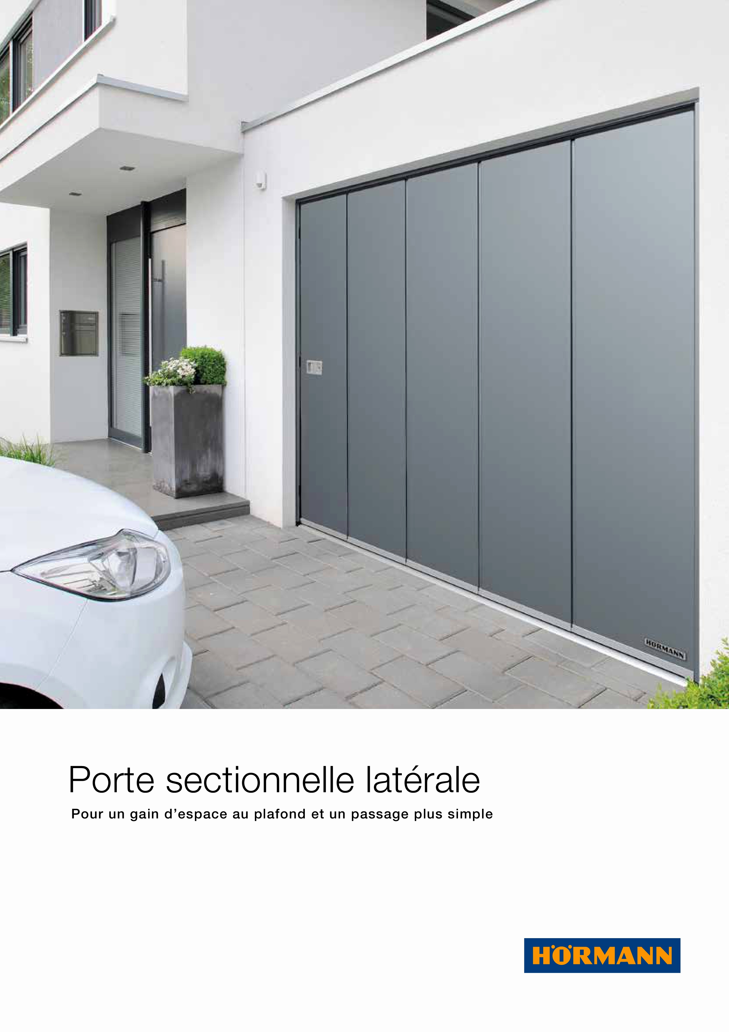 Porte de garage sectionnelle laterale prix
