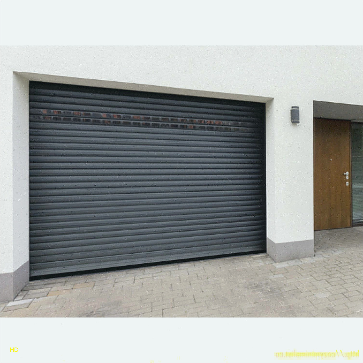 Porte de garage sectionnelle sans motorisation