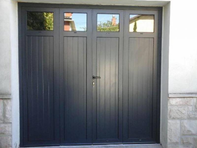Porte de garage vantaux pvc