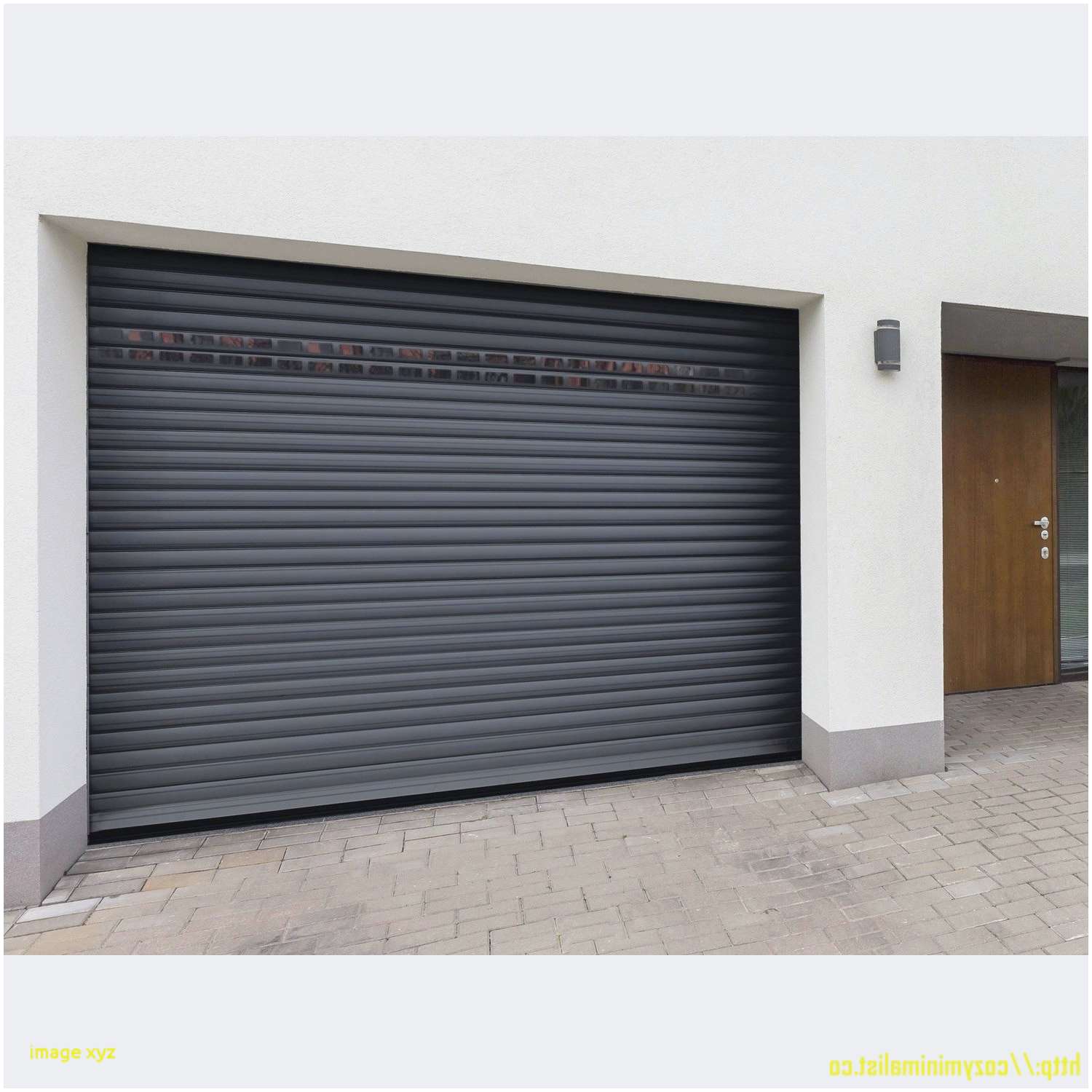 Porte de garage coulissante alu castorama
