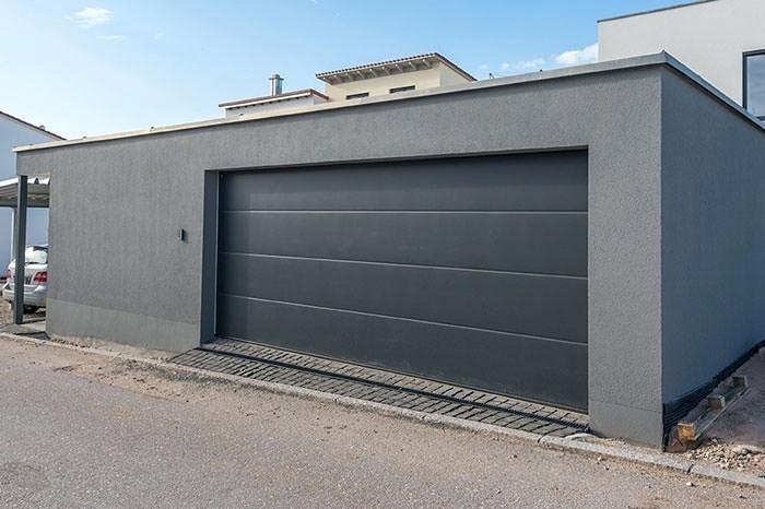 Prix porte de garage sectionnelle grande largeur