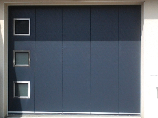Porte de garage deplacement lateral