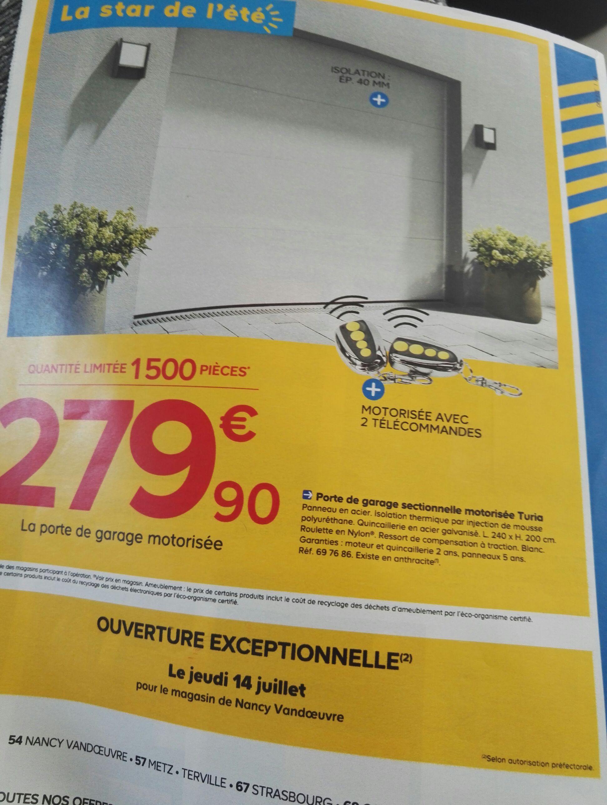 Porte de garage sectionnelle en kit turia