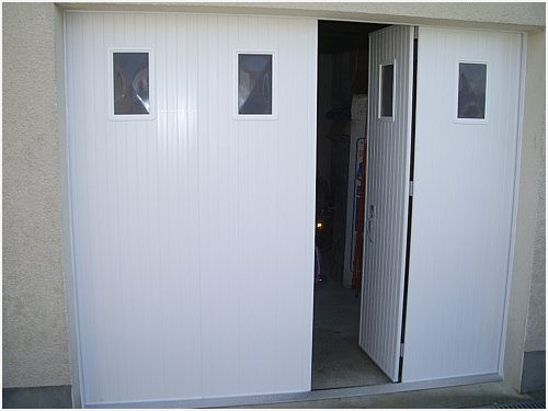 Porte de garage pliante aluminium