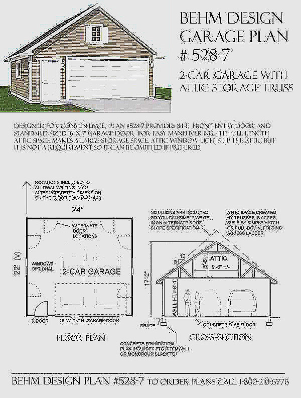 Plan porte de garage