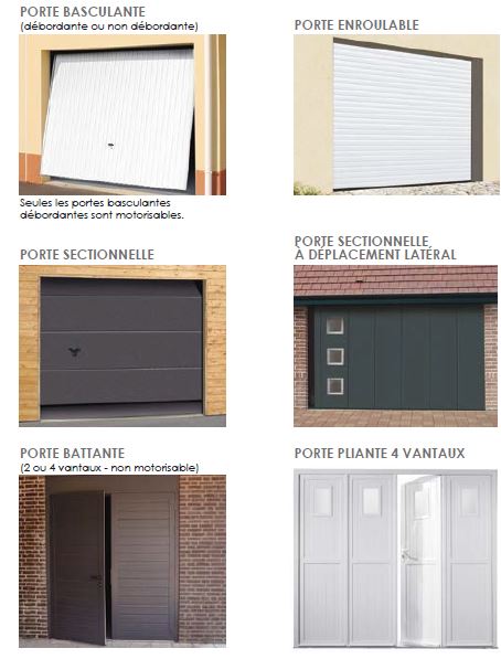 Porte de garage bois ou pvc