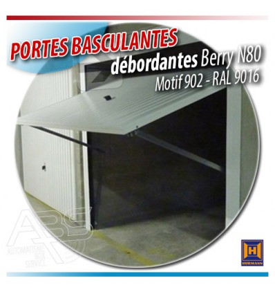 Porte de garage basculante hormann pleine en acier