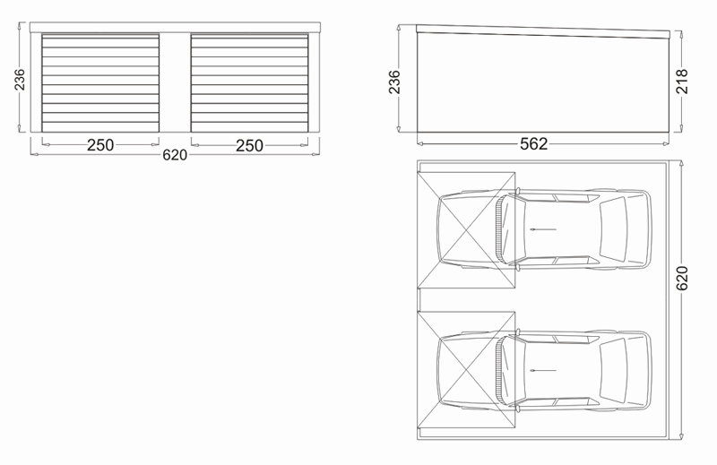 Schema porte de garage