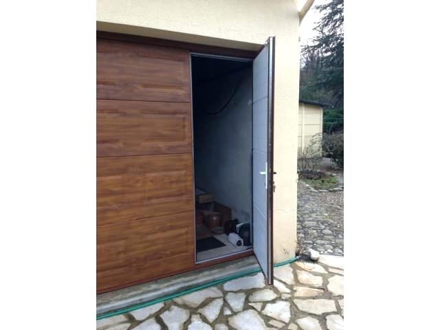 Prix porte de garage sectionnelle avec portillon hormann
