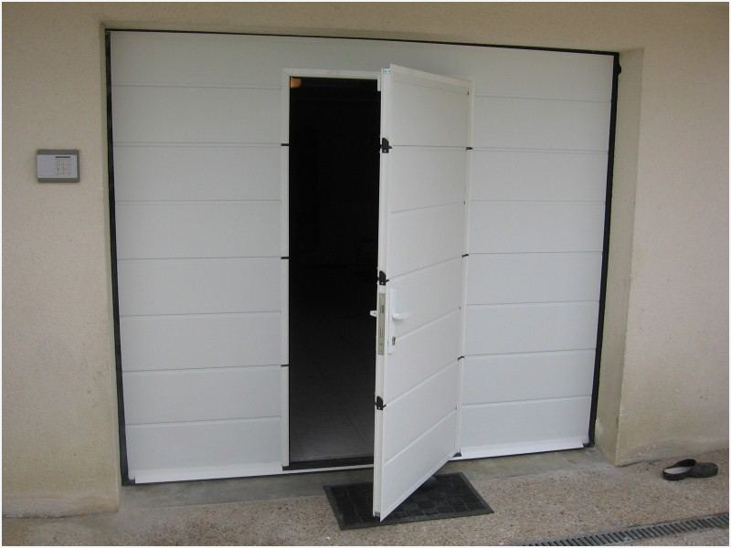 Prix porte de garage basculante avec portillon