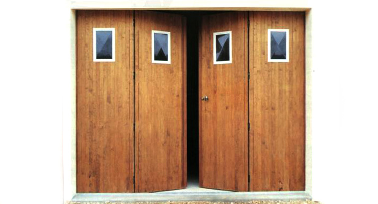 Prix porte de garage en bois coulissante