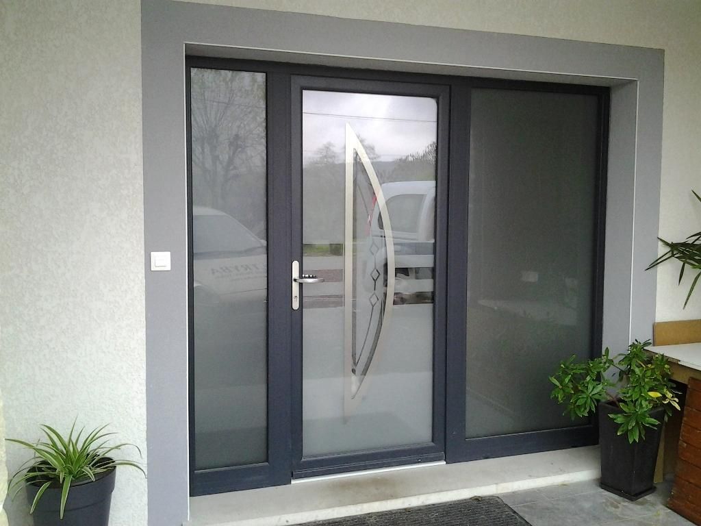 Baie vitree porte de garage