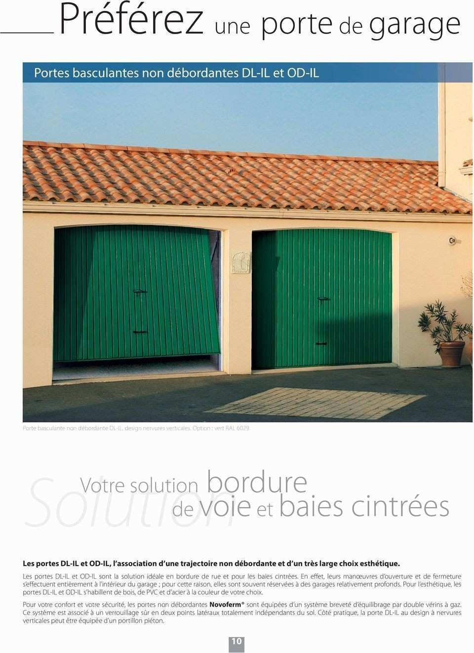 Boucher porte de garage