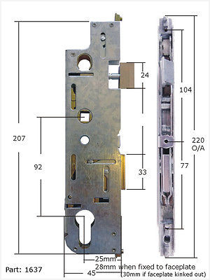 Ferrure pour porte de garage