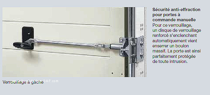 Coupe sur porte de garage