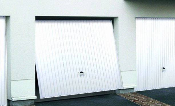 Porte de garage avec trappe pour chien