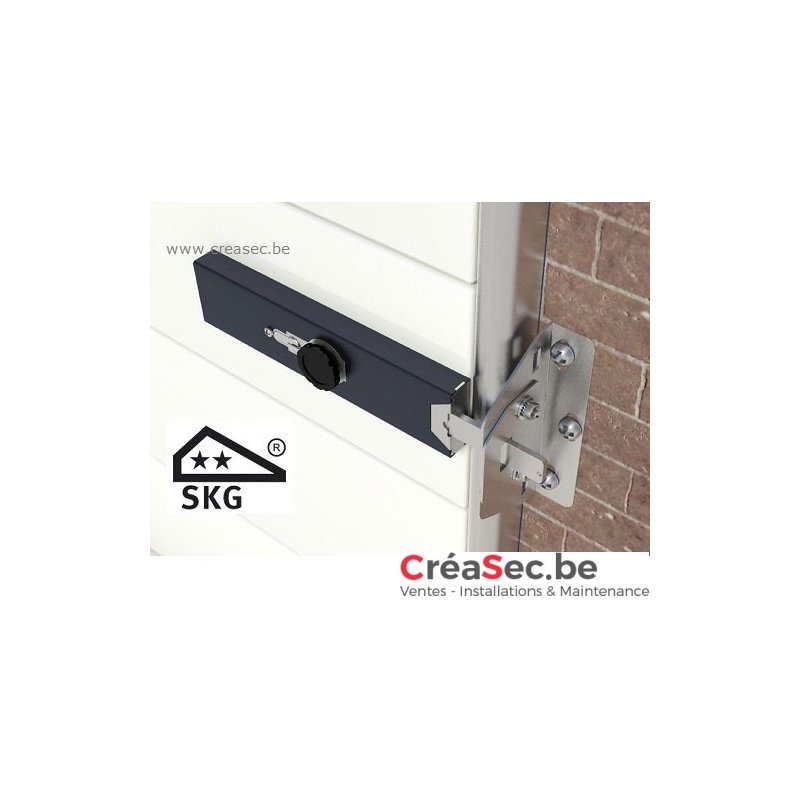 Serrure porte de garage sectionelle