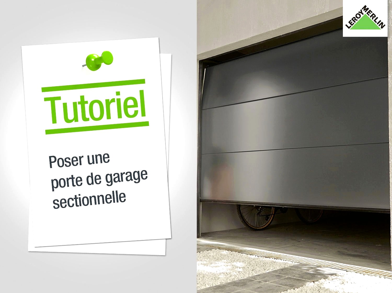 Leroymerlin porte de garage sectionnelle