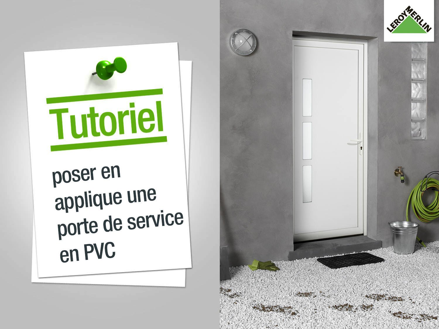 Porte de service pvc pour garage