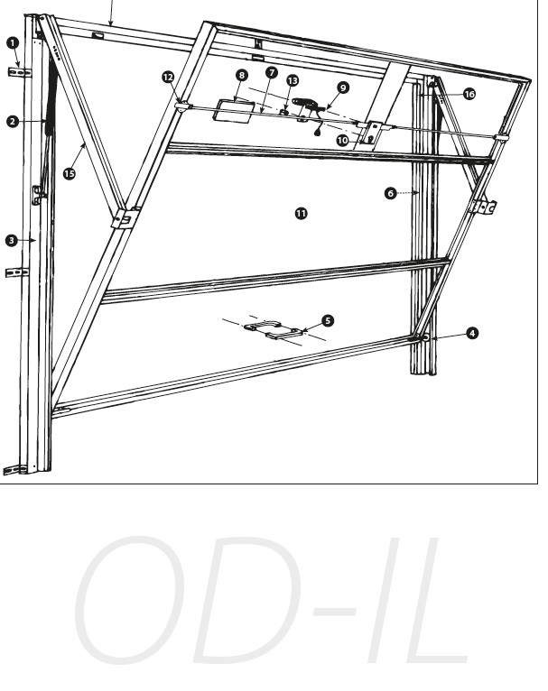 Pieces detachees pour porte de garage basculante garador